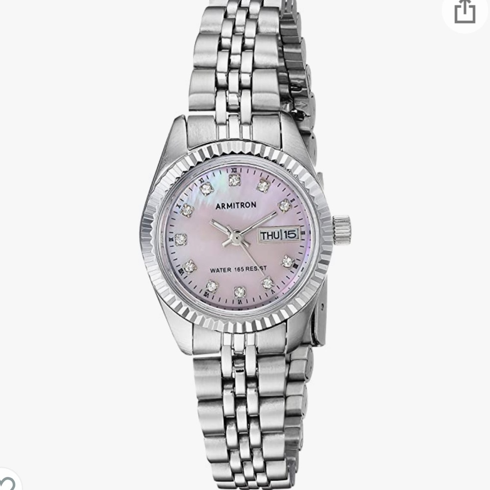 ARMITRON MOP Swarovski Crystal Watch